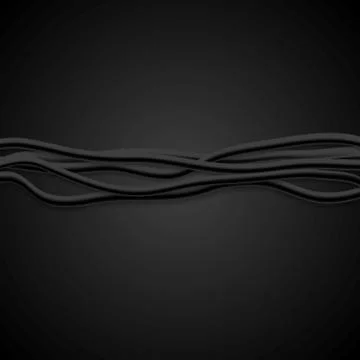 Black vector wires abstract tech background Illustrazione stock