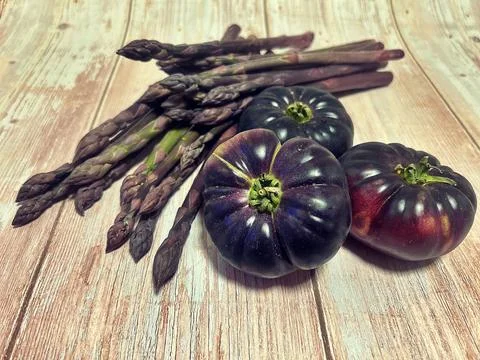 Black vegetables Stock Photos