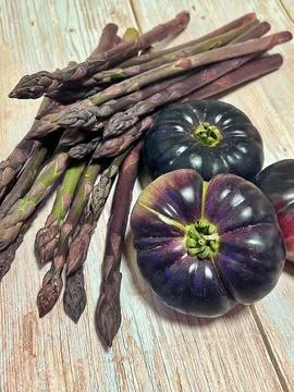 Black vegetables Stock Photos
