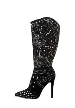 Black Velvet Boot Stock Photos