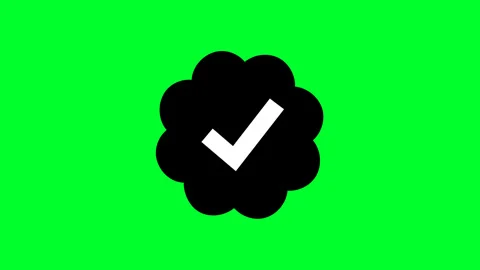 Black verified badges animated Stock Footage 279890533