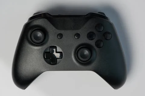 Black video game controller Stock Photos