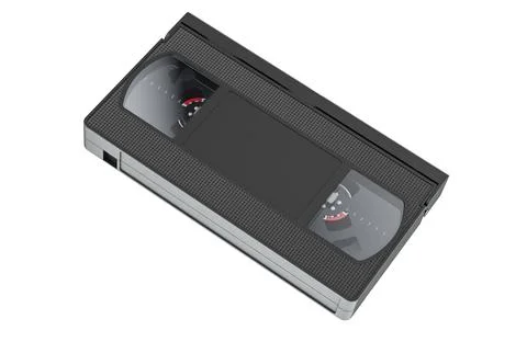 Black Videotape, 3D rendering Stock Illustration