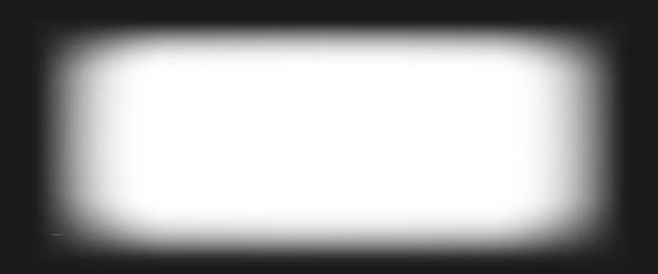 Black vignette frame with soft diffused central glow rectangular shape. Sub.. Stock Illustration