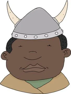 Black viking Stock Illustration