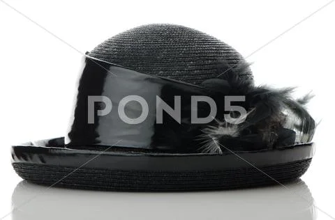 Black vintage hat Stock Photos