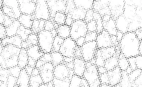 A black vintage  pattern of dots, a black and white image of a dotted line, Stock Illustration