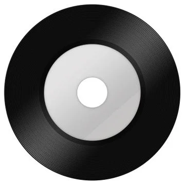 A black vinyl isolated Stock Illustration