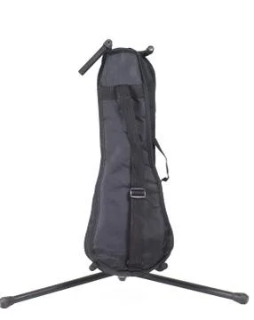 Black violin case on a white background Foto stock