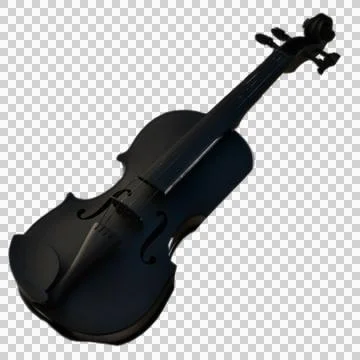 Black violin Stock Illustration