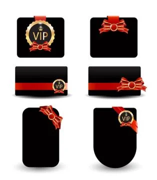 Black vip card Stock Illustration