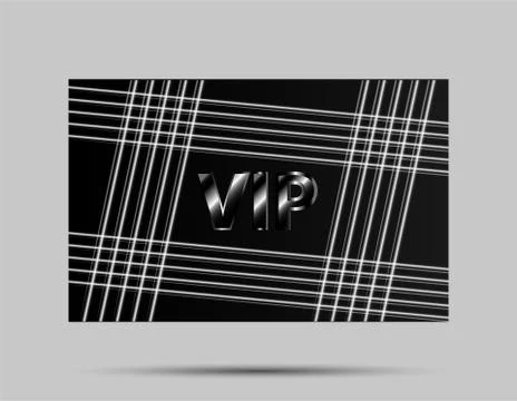 Black vip card Stock Illustration