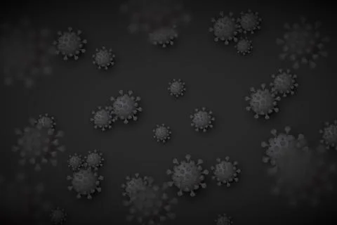 Black virus background Stock Illustration