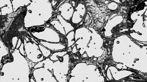 Black viscous liquid Stock Footage 309288939