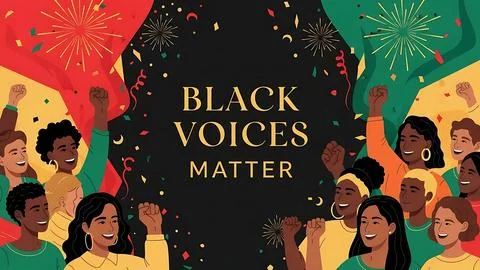 Black voices matter Stock Illustration
