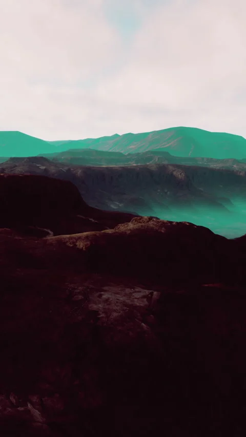 Black volcanic basalt rock formations in the low light Stock Footage 289808714