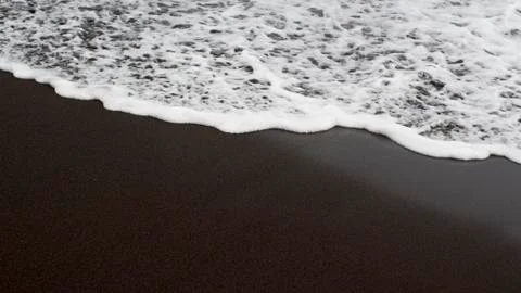 Black volcanic beach Foto stock