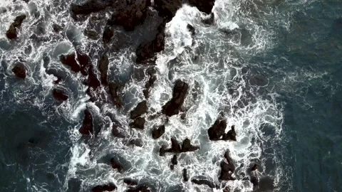 Black volcanic sand beach Stock Footage 146755342