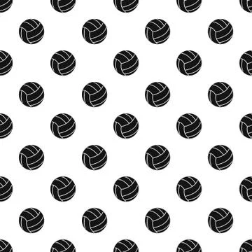 Black volleyball ball pattern vector Stock Illustration