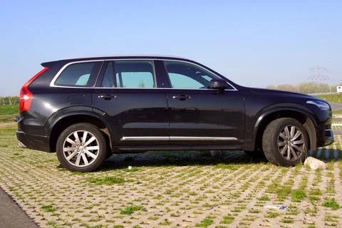 Black Volvo XC90 SUV Stock Photos