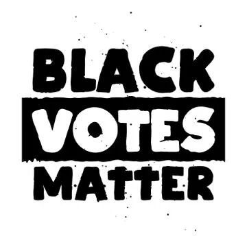 Black votes matter - vector illustration. Stock Illustration