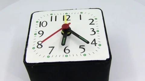 Black wall clock - Timelapse Stock Footage 80558664