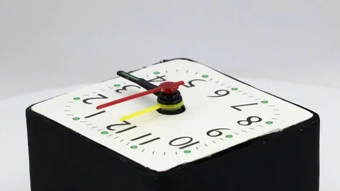 Black wall clock - Timelapse Stock Footage 80559065