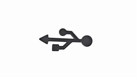 Black wall hook isolated on white background Stock Footage 304211683