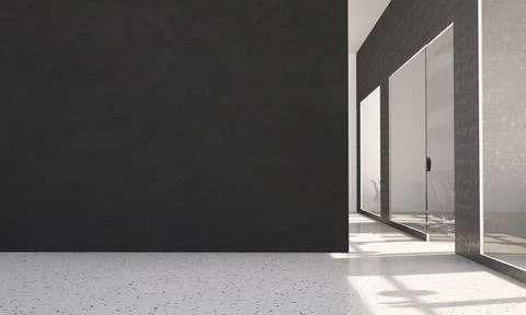 Black wall mural Stock Illustration