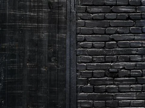 Black wall. Stock Photos