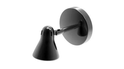 Black Wall Spotlight Stock Illustration