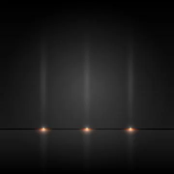 Black wall with spotlights Stock Illustration