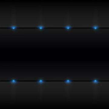 Black wall with spotlights Stock Illustration