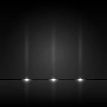 Black wall with spotlights Stock Illustration