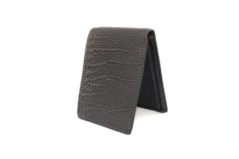 Black wallet on isolated Stock Photos