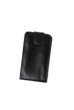 Black Wallet isolated Stock Photos