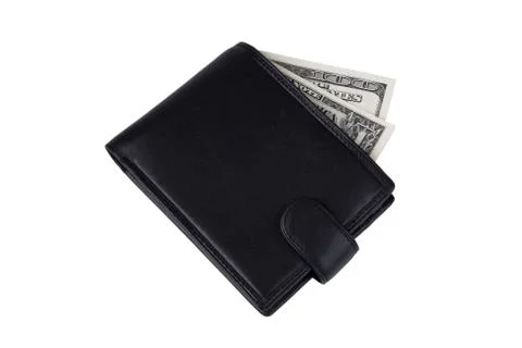 Black wallet Stock Photos
