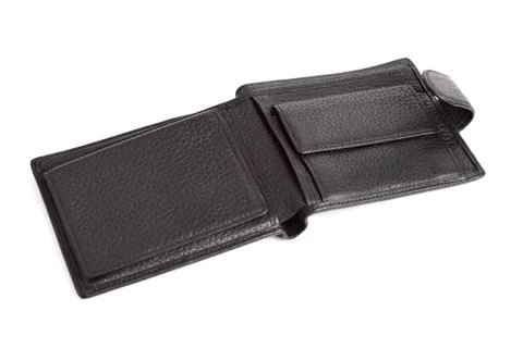 Black wallet Foto stock