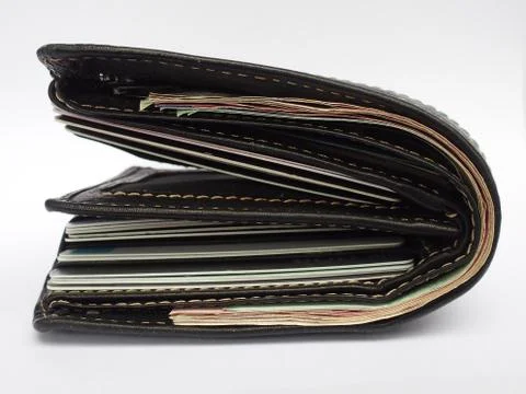 Black wallet Stockfoto's