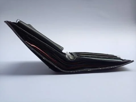 Black wallet Stock Photos