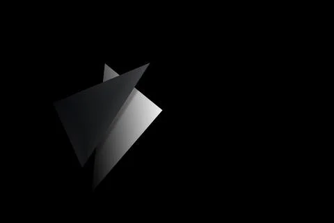 Black wallpaper with triangles Stock Illustration