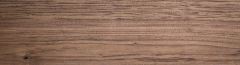 Black walnut wood texture of solid board untreated Stockfoto's