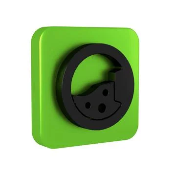 Black Washer icon isolated on transparent background. Washing machine icon... Stock Illustration