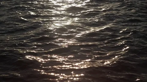 Black Water Sunset - 50p Stock Footage
