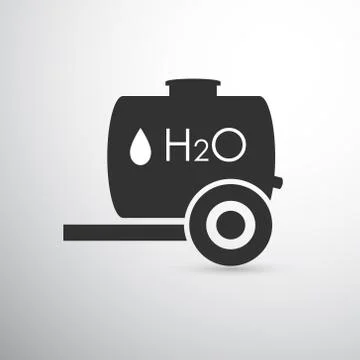 Black Water Tank Stock Illustration