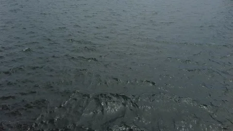 Black water waves surface, close-up view Stock Footage 200450707