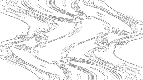 Black wave abstraction on a white background Stock Footage 127164302