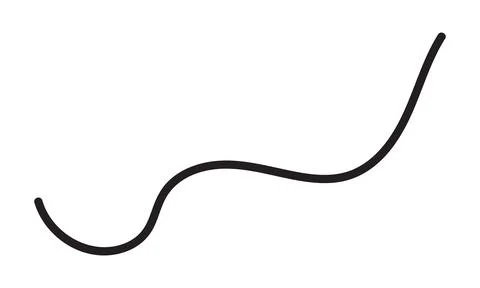 Black Wave Curve Stock Illustration
