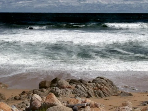 Black Wave Stock Footage 490101