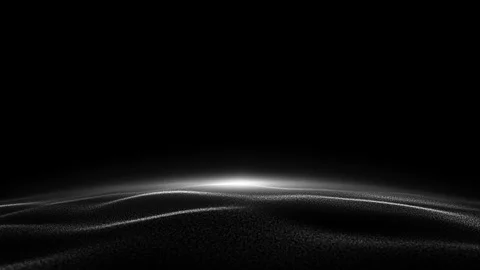 Black wave space waves forming monochromatic ripple oscillation across smoo.. 스톡 동영상 333212858